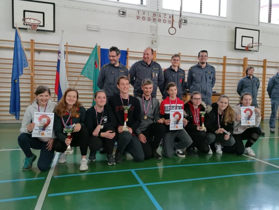 TRI ODLIČNE UVRSTITVE NA KVIZU GASILSKE MLADINE